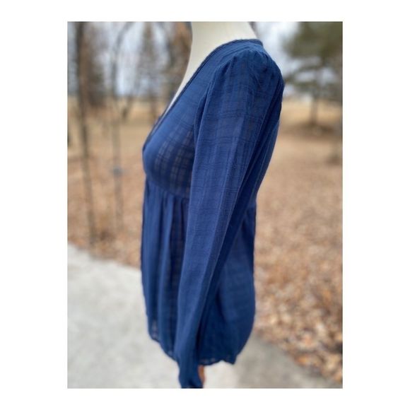 Princess Vera Wang Casual Top Tunic Sheer Blue - Picture 3 of 12